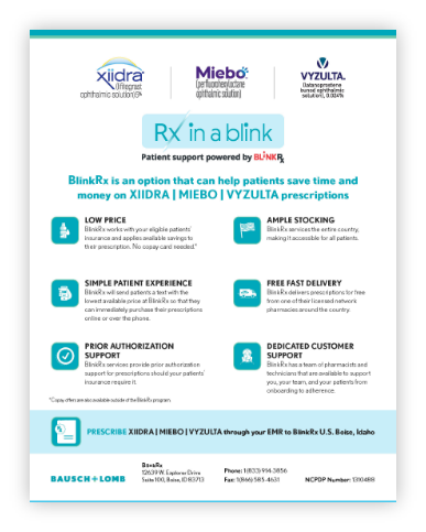 BlinkRx ECP Leave Behind